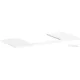 Hansgrohe Xelu Q 118x55 cm-es pult Xelu szekrényhez,60x48 cm-es mosdóhoz,középső kivágással,fényes fehér 54111050