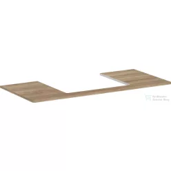   Hansgrohe Xelu Q 118x55 cm-es pult Xelu szekrényhez,60x48 cm-es mosdóhoz,középső kivágással,természetes tölgy 54111230