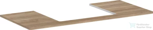 Hansgrohe Xelu Q 118x55 cm-es pult Xelu szekrényhez,60x48 cm-es mosdóhoz,középső kivágással,természetes tölgy 54111230