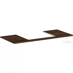  Hansgrohe Xelu Q 118x55 cm-es pult Xelu szekrényhez,60x48 cm-es mosdóhoz,középső kivágással,sötét dió 54111630