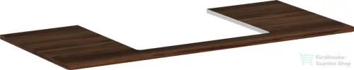 Hansgrohe Xelu Q 118x55 cm-es pult Xelu szekrényhez,60x48 cm-es mosdóhoz,középső kivágással,sötét dió 54111630