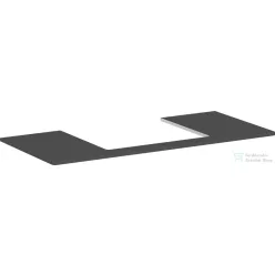   Hansgrohe Xelu Q 118x55 cm-es pult Xelu szekrényhez,60x48 cm-es mosdóhoz,középső kivágással,matt gyémántszürke 54111910