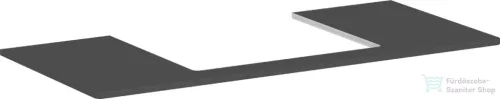 Hansgrohe Xelu Q 118x55 cm-es pult Xelu szekrényhez,60x48 cm-es mosdóhoz,középső kivágással,matt gyémántszürke 54111910