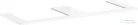 Hansgrohe Xelu Q 156x55 cm-es pult Xelu szekrényhez két kivágással,fényes fehér 54112050