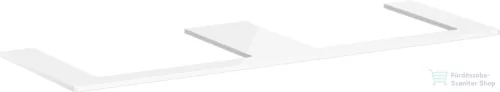 Hansgrohe Xelu Q 156x55 cm-es pult Xelu szekrényhez két kivágással,fényes fehér 54112050
