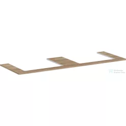   Hansgrohe Xelu Q 156x55 cm-es pult Xelu szekrényhez két kivágással,természetes tölgy 54112230