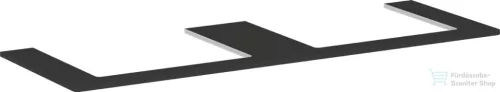 Hansgrohe Xelu Q 156x55 cm-es pult Xelu szekrényhez két kivágással,matt gyémántszürke 54112910