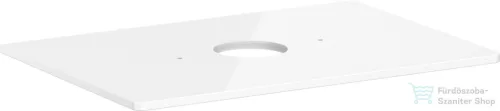 Hansgrohe Xelu Q 78x55 cm-es pult Xelu szekrényhez középkivágással,csaplyuk nélküli mosdóhoz,fényes fehér 54113050