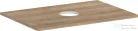 Hansgrohe Xelu Q 78x55 cm-es pult Xelu szekrényhez középkivágással,csaplyuk nélküli mosdóhoz,természetes tölgy 54113230