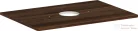 Hansgrohe Xelu Q 78x55 cm-es pult Xelu szekrényhez középkivágással,csaplyuk nélküli mosdóhoz,sötét dió 54113630