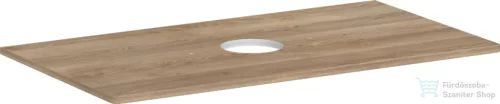 Hansgrohe Xelu Q 98x55 cm-es pult Xelu szekrényhez középkivágással,csaplyuk nélküli mosdóhoz,természetes tölgy 54114230