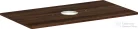 Hansgrohe Xelu Q 98x55 cm-es pult Xelu szekrényhez középkivágással,csaplyuk nélküli mosdóhoz,sötét dió 54114630