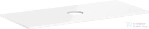 Hansgrohe Xelu Q 118x55 cm-es pult Xelu szekrényhez középkivágással,csaplyuk nélküli mosdóhoz,fényes fehér 54115050