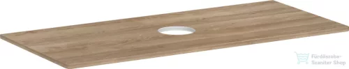 Hansgrohe Xelu Q 118x55 cm-es pult Xelu szekrényhez középkivágással,csaplyuk nélküli mosdóhoz,természetes tölgy 54115230