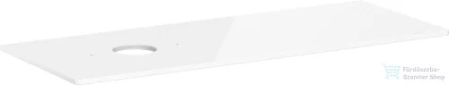 Hansgrohe Xelu Q 136x55 cm-es pult Xelu szekrényhez bal oldali kivágással,csaplyuk nélküli mosdóhoz,fényes fehér 54116050