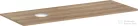 Hansgrohe Xelu Q 136x55 cm-es pult Xelu szekrényhez bal oldali kivágással,csaplyuk nélküli mosdóhoz,természetes tölgy 54116230