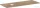 Hansgrohe Xelu Q 136x55 cm-es pult Xelu szekrényhez bal oldali kivágással,csaplyuk nélküli mosdóhoz,természetes tölgy 54116230