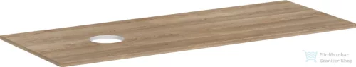 Hansgrohe Xelu Q 136x55 cm-es pult Xelu szekrényhez bal oldali kivágással,csaplyuk nélküli mosdóhoz,természetes tölgy 54116230