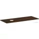 Hansgrohe Xelu Q 136x55 cm-es pult Xelu szekrényhez bal oldali kivágással,csaplyuk nélküli mosdóhoz,sötét dió 54116630