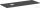 Hansgrohe Xelu Q 136x55 cm-es pult Xelu szekrényhez bal oldali kivágással,csaplyuk nélküli mosdóhoz,matt gyémántszürke 54116910