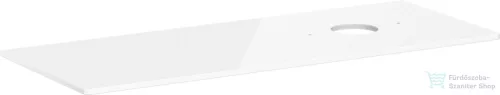 Hansgrohe Xelu Q 136x55 cm-es pult Xelu szekrényhez jobb oldali kivágással,csaplyuk nélküli mosdóhoz,fényes fehér 54117050