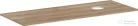 Hansgrohe Xelu Q 136x55 cm-es pult Xelu szekrényhez jobb oldali kivágással,csaplyuk nélküli mosdóhoz,természetes tölgy 54117230