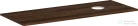 Hansgrohe Xelu Q 136x55 cm-es pult Xelu szekrényhez jobb oldali kivágással,csaplyuk nélküli mosdóhoz,sötét dió 54117630