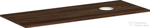Hansgrohe Xelu Q 136x55 cm-es pult Xelu szekrényhez jobb oldali kivágással,csaplyuk nélküli mosdóhoz,sötét dió 54117630