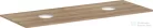Hansgrohe Xelu Q 136x55 cm-es pult Xelu szekrényhez két kivágással,csaplyuk nélküli mosdóhoz,természetes tölgy 54118230