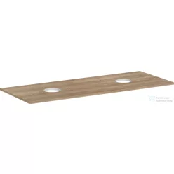   Hansgrohe Xelu Q 136x55 cm-es pult Xelu szekrényhez két kivágással,csaplyuk nélküli mosdóhoz,természetes tölgy 54118230