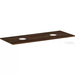   Hansgrohe Xelu Q 136x55 cm-es pult Xelu szekrényhez két kivágással,csaplyuk nélküli mosdóhoz,sötét dió 54118630