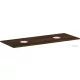 Hansgrohe Xelu Q 136x55 cm-es pult Xelu szekrényhez két kivágással,csaplyuk nélküli mosdóhoz,sötét dió 54118630
