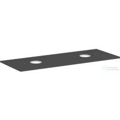   Hansgrohe Xelu Q 136x55 cm-es pult Xelu szekrényhez két kivágással,csaplyuk nélküli mosdóhoz,matt gyémántszürke 54118910