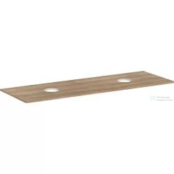   Hansgrohe Xelu Q 156x55 cm-es pult Xelu szekrényhez két kivágással,csaplyuk nélküli mosdóhoz,természetes tölgy 54119230