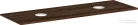 Hansgrohe Xelu Q 156x55 cm-es pult Xelu szekrényhez két kivágással,csaplyuk nélküli mosdóhoz,sötét dió 54119630