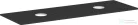 Hansgrohe Xelu Q 156x55 cm-es pult Xelu szekrényhez két kivágással,csaplyuk nélküli mosdóhoz,matt gyémántszürke 54119910