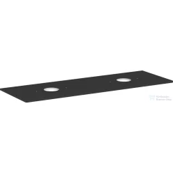   Hansgrohe Xelu Q 156x55 cm-es pult Xelu szekrényhez két kivágással,csaplyuk nélküli mosdóhoz,matt gyémántszürke 54119910