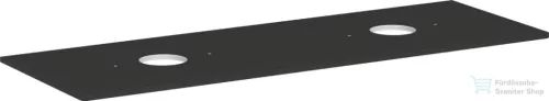 Hansgrohe Xelu Q 156x55 cm-es pult Xelu szekrényhez két kivágással,csaplyuk nélküli mosdóhoz,matt gyémántszürke 54119910