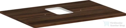 Hansgrohe Xelu Q 78x55 cm-es pult Xelu szekrényhez középkivágással,csaplyukas mosdóhoz,sötét dió 54120630