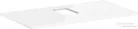Hansgrohe Xelu Q 98x55 cm-es pult Xelu szekrényhez középkivágással,csaplyukas mosdóhoz,fényes fehér 54121050