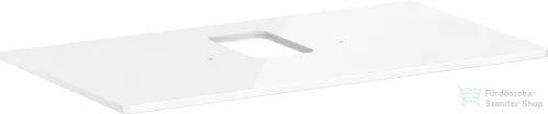 Hansgrohe Xelu Q 98x55 cm-es pult Xelu szekrényhez középkivágással,csaplyukas mosdóhoz,fényes fehér 54121050