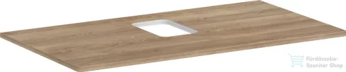 Hansgrohe Xelu Q 98x55 cm-es pult Xelu szekrényhez középkivágással,csaplyukas mosdóhoz,természetes tölgy 54121230