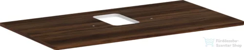 Hansgrohe Xelu Q 98x55 cm-es pult Xelu szekrényhez középkivágással,csaplyukas mosdóhoz,sötét dió 54121630