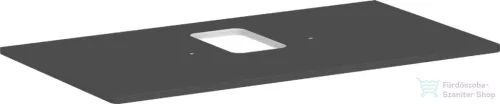 Hansgrohe Xelu Q 98x55 cm-es pult Xelu szekrényhez középkivágással,csaplyukas mosdóhoz,matt gyémántszürke 54121910