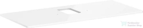 Hansgrohe Xelu Q 118x55 cm-es pult Xelu szekrényhez középkivágással,csaplyukas mosdóhoz,fényes fehér 54122050