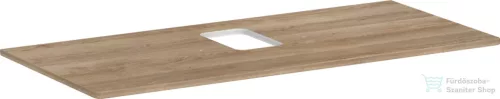 Hansgrohe Xelu Q 118x55 cm-es pult Xelu szekrényhez középkivágással,csaplyukas mosdóhoz,természetes tölgy 54122230