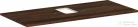 Hansgrohe Xelu Q 118x55 cm-es pult Xelu szekrényhez középkivágással,csaplyukas mosdóhoz,sötét dió 54122630