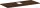Hansgrohe Xelu Q 118x55 cm-es pult Xelu szekrényhez középkivágással,csaplyukas mosdóhoz,sötét dió 54122630