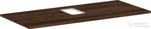 Hansgrohe Xelu Q 118x55 cm-es pult Xelu szekrényhez középkivágással,csaplyukas mosdóhoz,sötét dió 54122630