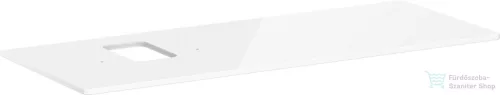 Hansgrohe Xelu Q 136x55 cm-es pult Xelu szekrényhez bal oldali kivágással,csaplyukas mosdóhoz,fényes fehér 54123050